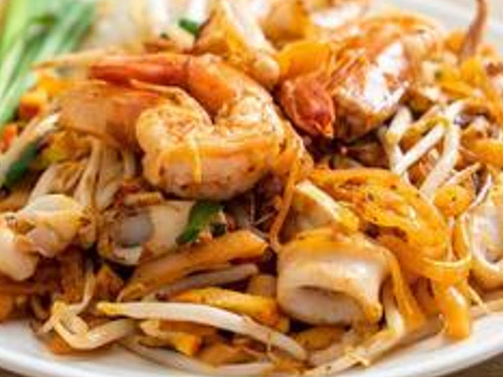 Pad Thaï crevettes et calmars