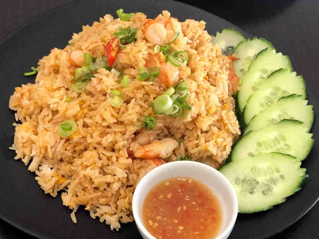 Riz sauté aux crevettes